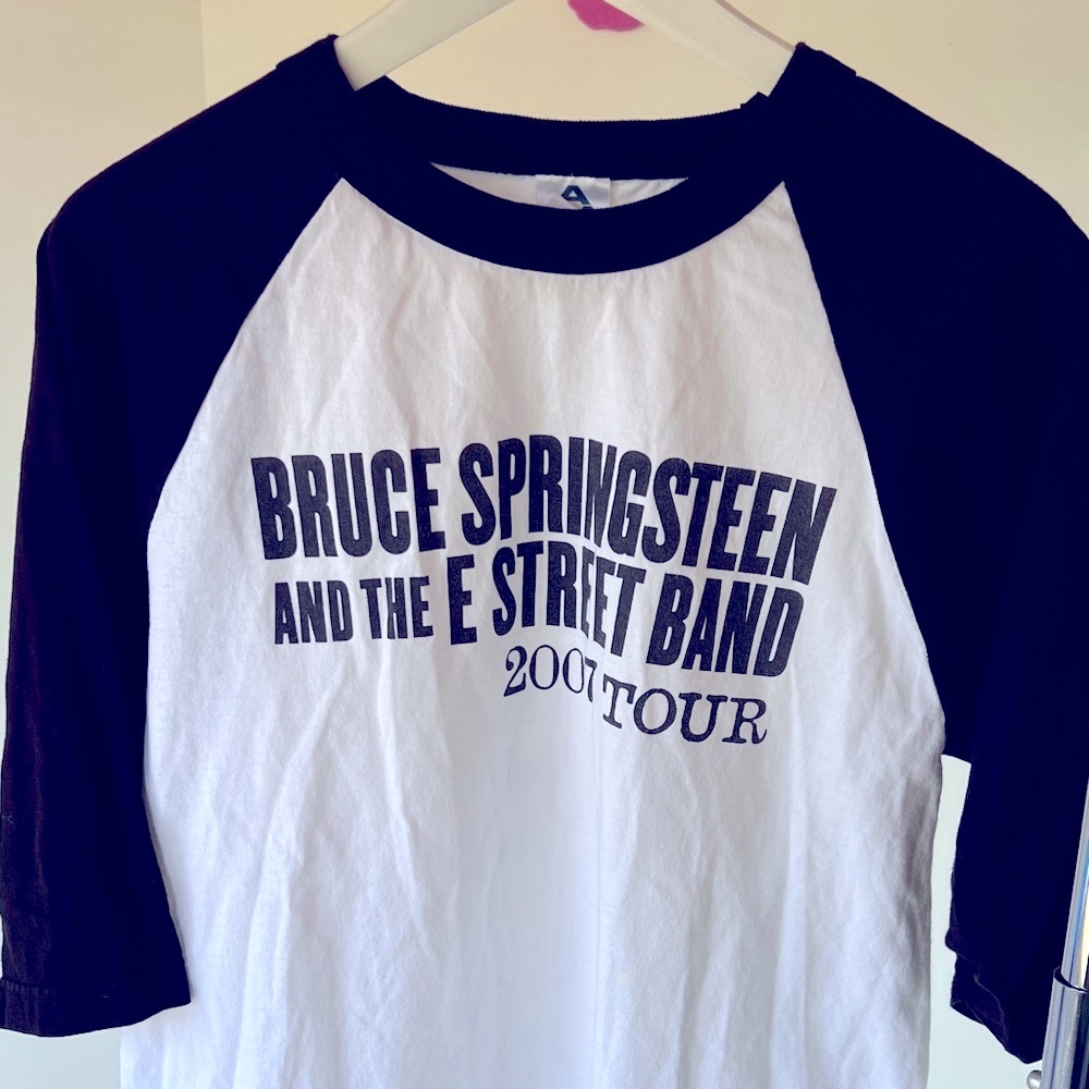 Bruce Springsteen Tour Raglan Shirt - Black & White